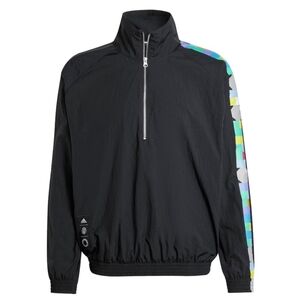 Men's adidas Black Peter Saville x Manchester United Half-Zip Pullover Jacket